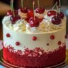 Red Cherry White Forest Cake